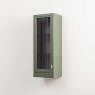 Марион шкаф навесной 16.334 Дымчатый зеленый / Олива шагрень Марион шкаф навесной 16.334 Дымчатый зеленый / Олива шагрень