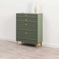 Марион комод 16.249 Дымчатый зеленый / Олива шагрень Марион комод 16.249 Дымчатый зеленый / Олива шагрень