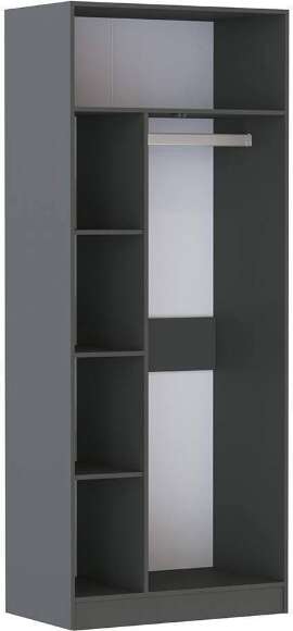 Шкаф для одежды и белья Руэлла, Графит серый Шкаф для одежды и белья Руэлла, Графит серый