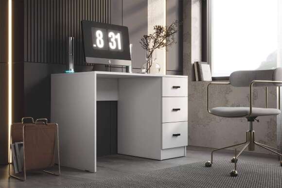 Стол письменный Стандарт белый гладкий