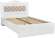 Кровать 1200 с мягким элементом Монако МН-7 + МН-7А белое дерево