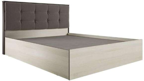 Кровать 160х200 Лирика ЛК-2 с настилом из ДСП (Велюр Кофейный) ТЭКС