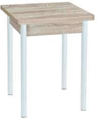 Эко 60х60 стол обеденный раскладной / Дуб сонома/белый