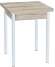 Эко 60х60 стол обеденный раскладной / Дуб сонома/белый