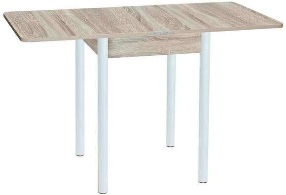 Эко 60х60 стол обеденный раскладной / Дуб сонома/белый