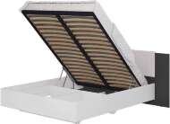 Кровать с подъёмным механизмом Шарм КР-18 160х200, Графит, Белый