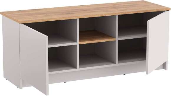 89.24 Прайм тумба для ТВ кашемир / дуб золотой