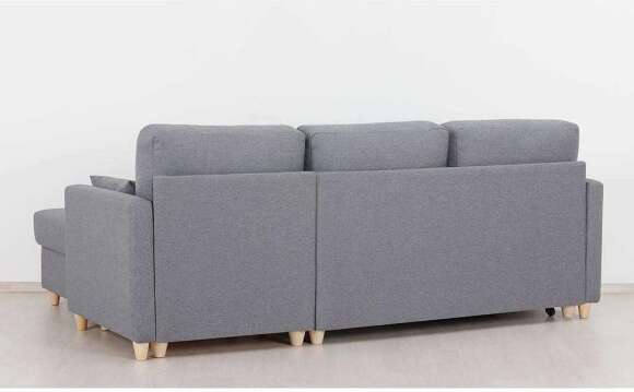 Дилан диван-кровать угловой ТД 423 Сага дарк грей