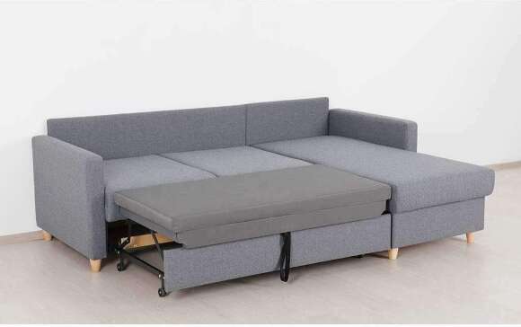 Дилан диван-кровать угловой ТД 423 Сага дарк грей