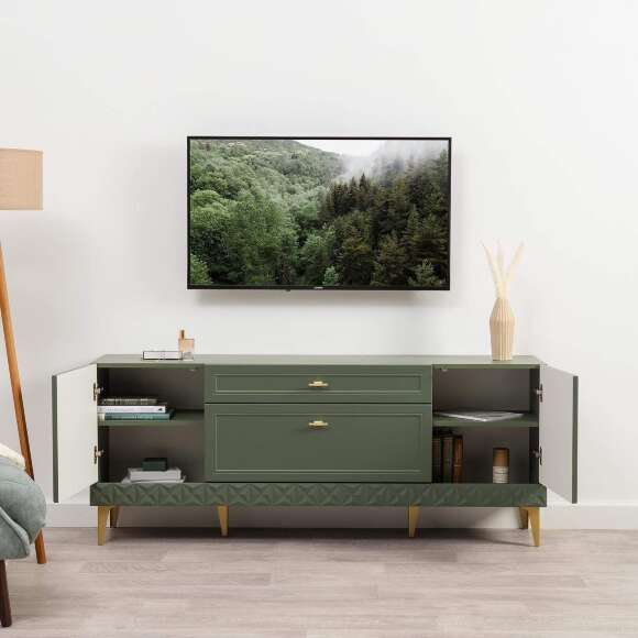 Марион тумба 16.167 Дымчатый зеленый / Олива шагрень Марион тумба 16.167 Дымчатый зеленый / Олива шагрень