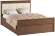 Кровать с настилом ЛДСП Ливорно ЛКР-1 140х200, орех Кровать с настилом ЛДСП Ливорно ЛКР-1 140х200, орех