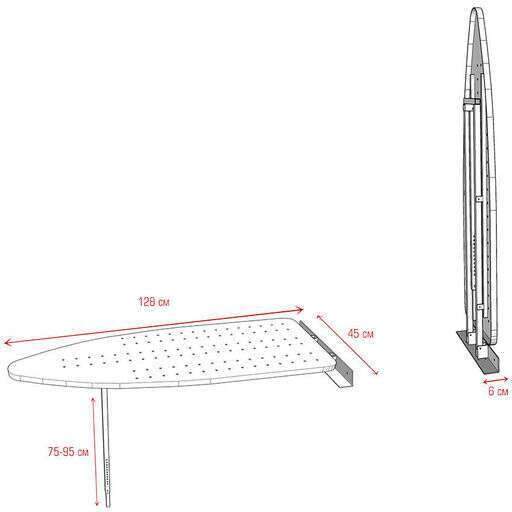Механизм Shelf.On откидной встроенной гладильной доски Айрон art.5459 Механизм Shelf.On откидной встроенной гладильной доски Айрон art.5459