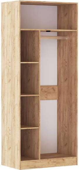 Шкаф для одежды и белья Руэлла, Дуб крафт золотой, Кашемир Шкаф для одежды и белья Руэлла, Дуб крафт золотой, Кашемир