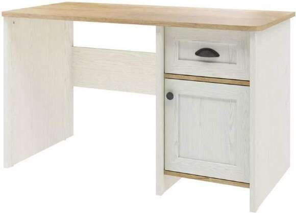 Стол письменный Тифани дуб небраска / белый