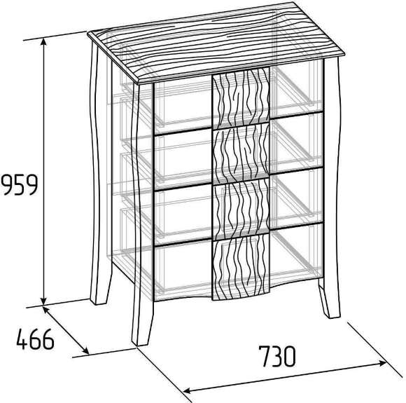 Комод Brownie 45 Глазов-мебель