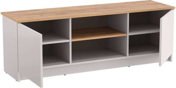 89.25 Прайм тумба для ТВ кашемир / дуб золотой