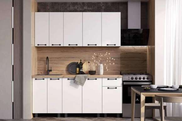 Готовая кухня Тина 1,8м, Крафт, белый