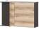 Шкаф кухонный навесной угловой 100 см Берген 10ув (Венге/Дуб Делано)