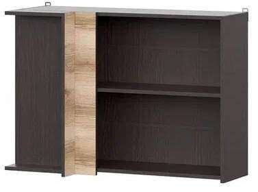 Шкаф кухонный навесной угловой 100 см Берген 10ув (Венге/Дуб Делано)