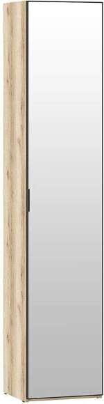 200.01 шкаф для белья (зеркало) Арден Дуб Делано / черный