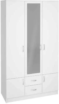 Шкаф трехстворчатый Ронда ШК-3 (Интерьер Центр) Белый Шкаф трехстворчатый Ронда ШК-3 (Интерьер Центр) Белый