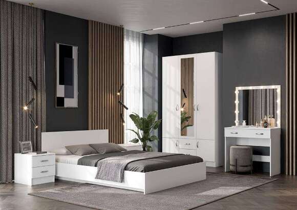 Шкаф трехстворчатый Ронда ШК-3 (Интерьер Центр) Белый