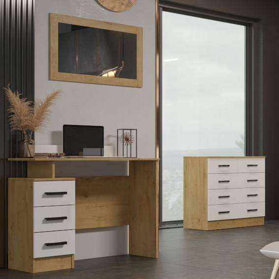 Стол косметический ЭКО (Эра) Дуб Вотан/Белый Стол косметический ЭКО (Эра) Дуб Вотан/Белый