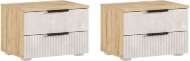 Марвэл Тумбы прикроватные (2 шт) (Мальта, Дуб Крафт)