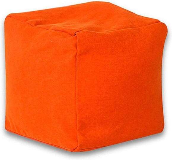 Пуф Куб фьюжн оранжевый