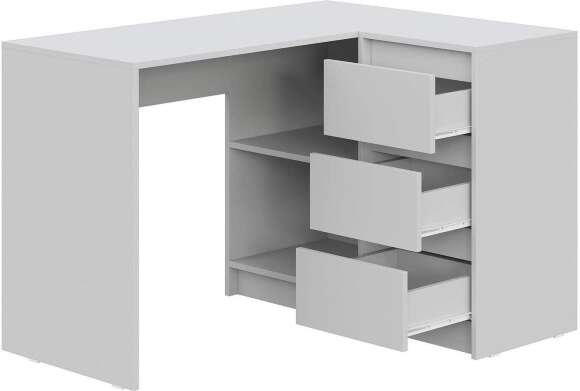 Стол письменный угловой Айден серый