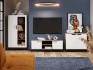 Марсель гостиная комплектация 3 Дуб Крафт табачный/Меренга Марсель гостиная комплектация 3 Дуб Крафт табачный/Меренга