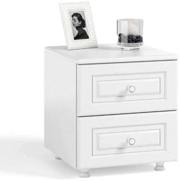 Тумба прикроватная Афина АФ-26 белое дерево