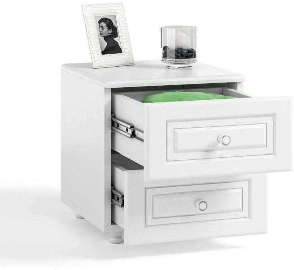 Тумба прикроватная Афина АФ-26 белое дерево