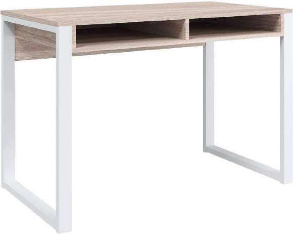 Письменный стол Лунар, ясень шимо/белый