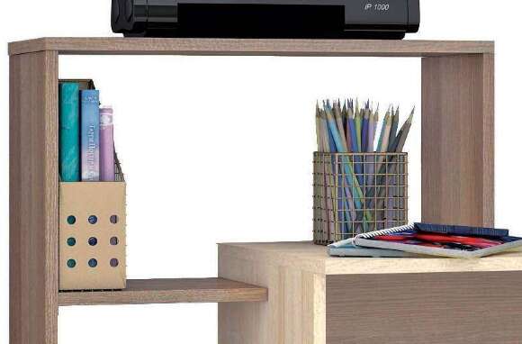 Стол компьютерный Квартет-2 ТЭКС (Ясень шимо)