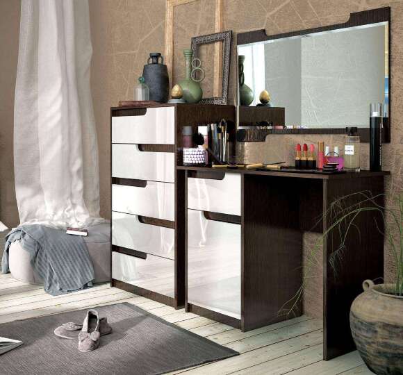 Стол письменный (косметический) Гавана ТЭКС (Акрил Белый)