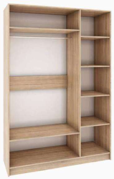 Шкаф 3-х створчатый Мадлен (Дуб шале серебро)