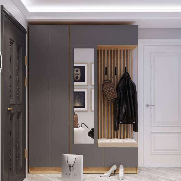 Шкаф Руэлла 600 (ТЭКС) Графит серый