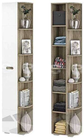 Шкаф-пенал с открытыми полками Наоми ПН-15 БТС