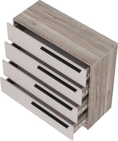 Комод КМ-02, Дуб смоки, Кашемир