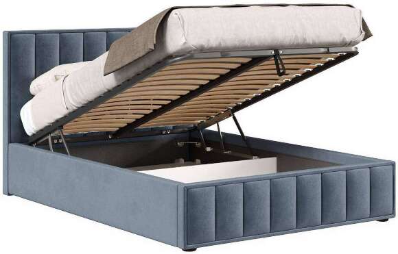 Кровать с подъёмным механизмом 1600 Анкона, темно-серый