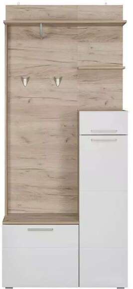 Прихожая Лайн Дуб серый/Белый глянец Прихожая Лайн Дуб серый/Белый глянец