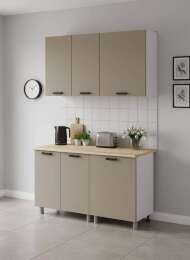 МК Аленушка 1,4м Орешник Матовый Вижен,скоба черный,сонома