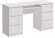 Стол письменный Челси 6 ящиков белый глянец / белый