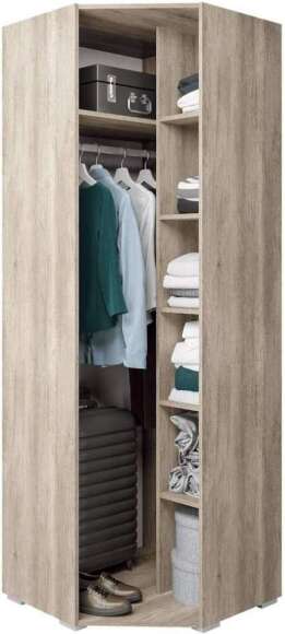 Шкаф Наоми угловой дуб каньон / графит