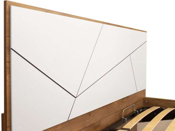 Кровать Гамма с подъемным механизмом 54.15 Таксония/Белый