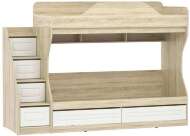 НМ 041.51 кровать 2х ярусная Оливия Дуб Сонома/белое дерево НМ 041.51 кровать 2х ярусная Оливия Дуб Сонома/белое дерево