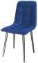 Стул Х / черный /велюр синий