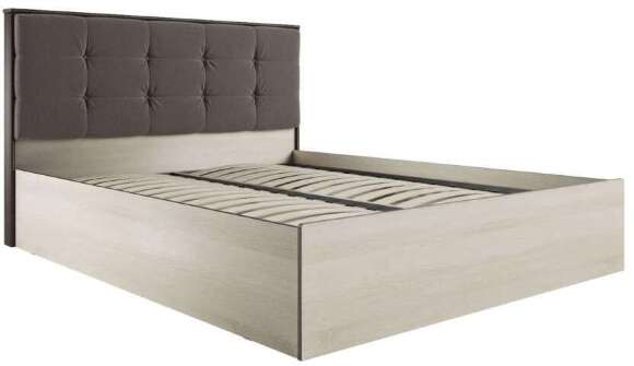 Кровать 160х200 Лирика ЛК-2 с подъемным механизмом (Велюр Кофейный) ТЭКС Кровать 160х200 Лирика ЛК-2 с подъемным механизмом (Велюр Кофейный) ТЭКС