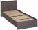 Кровать 80х200 Ронда КР-080 с основанием ДСП Венге Кровать 80х200 Ронда КР-080 с основанием ДСП Венге